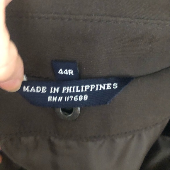 Chaps Brown Trench-Coat w/ Removable Liner - Picture 9 of 11